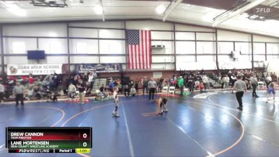 85 lbs Cons. Round 2 - Lane Mortensen, Iron County Wrestling Academy vs Drew Cannon, Team Prestige