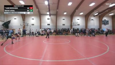 106 lbs Cons. Round 2 - Liam McKlveen, Kiski School vs Inayat Afzal, George School