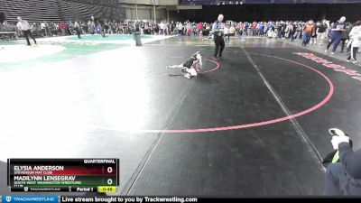 58 lbs Quarterfinal - Madilynn Lensegrav, South West Washington Wrestling Club vs Elysia Anderson, Stevenson Mat Club