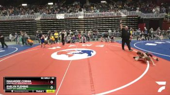 62 lbs Cons. Round 3 - Evelyn Fleming, Windy City Wrestlers vs Makardee Cornia, Star Valley Wrestling Club