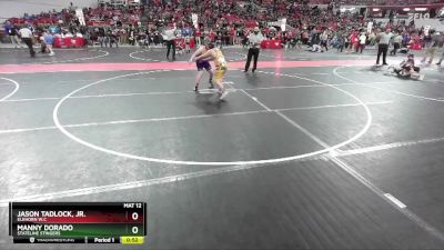 150 lbs Cons. Round 2 - Manny Dorado, Stateline Stingers vs Jason Tadlock, Jr., Elkhorn W.C