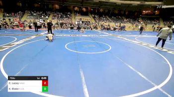 75 lbs Quarterfinal - Carter Lacey, Wagoner Takedown Club vs Kieran Blake, R.A.W.