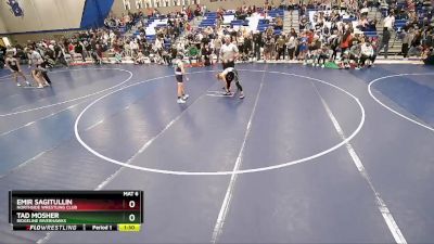 82 lbs Cons. Round 3 - Emir Sagitullin, Northside Wrestling Club vs Tad Mosher, Ridgeline Riverhawks