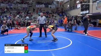 108 lbs Prelims - CARIME JOHNSON, Jay Wrestling Club vs Alexis Miller, Lady Outlaws