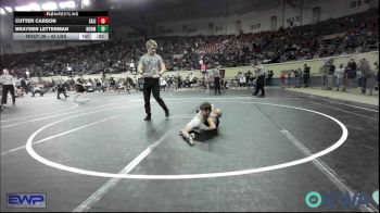 43 lbs Round Of 16 - Cutter Carson, Salina Wrestling Club vs Brayden Letterman, Norman Grappling Club