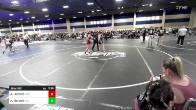 130 lbs Quarterfinal - Aurora Hiebert, Independent vs Alanna Harwell, Red Star