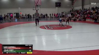 45 lbs Semifinal - Liam Campbell, North Alabama Elite Wrestling vs Colin Casey, Arab Youth Wrestling