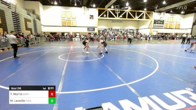 141D lbs Rr Rnd 1 - Michael Leveille, Purdue vs Tyler Morris, Army