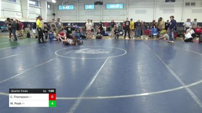 220-E lbs Quarterfinal - Cayden Thompson, KY vs Malachi Peak, PA