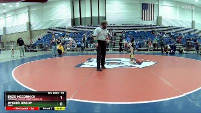 59 lbs Cons. Round 3 - Enzo McCormick, Michigan Matcat Wrestling Club vs Rykker Jessop, Ohio