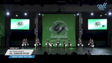 No Limits Dance - NL Junior Pom [2023 Junior - Pom - Large Day 2] 2023 ASC Schaumburg Showdown & CSG Schaumburg Dance Grand Nationals