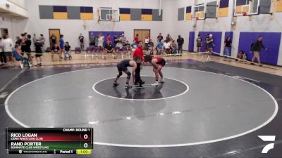 132 lbs Cons. Round 3 - Rico Logan, Lions Wrestling Club vs Rand Porter, Dominate Club Wrestling