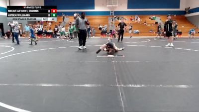 70 lbs 3rd Place Match - Micah &#10014; Owens, Legacy Elite Wrestling Club vs Ayden Williams, KC Elite Training Center