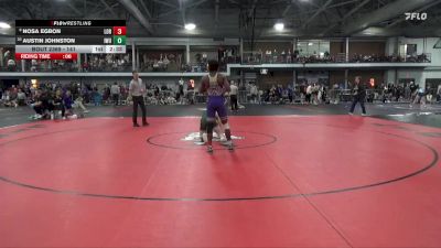 141 lbs Cons. Round 3 - Nosa Egbon, Loras vs Austin Johnston, Illinois Wesleyan