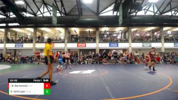 101-110 lbs Cons. Round 1 - Brycen Berkowski, Harlem Huskies WC vs Ryan Dehlinger, Olney Cubs Wrestling Club