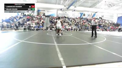 285 lbs 1st Place Match - Lamarcus Barber, Mill Valley vs MIlan Colvin, Derby