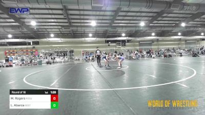 106 lbs Round Of 16 - Mabel Rogers, Rogue Warrior Wrestling vs Laila Abarca, Best Trained