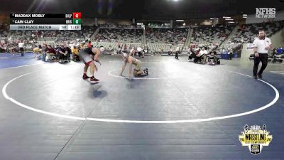 B4A-175 lbs 3rd Place Match - Maddax Mobly, Sulphur vs Cain Clay, Bristow