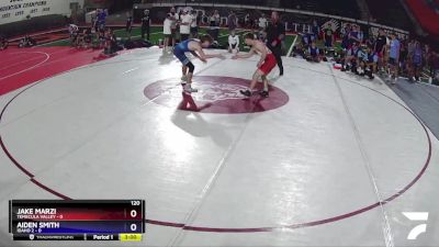 120 lbs Quarters & Wb (16 Team) - Jake Marzi, Temecula Valley vs AIDEN SMITH, Idaho 2