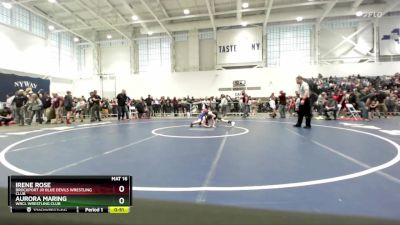 100-101 lbs Round 2 - Aurora Maring, WRCL Wrestling Club vs Irene Rose, Brockport Jr Blue Devils Wrestling Club