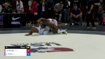 74 lbs Champ. Round 2 - Quincy Monday, Titan Mercury Wrestling Club (TMWC) vs Elroy Perkin, Titan Mercury Wrestling Club (TMWC)