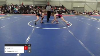 110 lbs Rr Rnd 1 - Peyton Hand, Oklahoma Supergirls vs Elizabeth Courvecler, Mojo Grappling Academy Girls