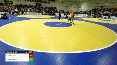 123 lbs Consi Of 32 #2 - Ricardo Ortiz, Brawley vs Kaleb Blackner, Roy (UT)