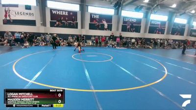 100 lbs Semifinal - Logan Mitchell, All American Wrestling Club vs Madden Merritt, Dripping Springs Youth Sports Association Wrestling Club