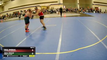 285 lbs Champ. Round 1 - Nick Maule, Hiram College vs Paul Nadeau, Rochester University