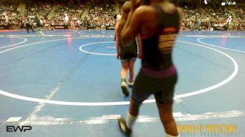 73 lbs Quarterfinal - Briâ€™eon Daugherty, Team Of Hard Knox vs Marabelle Foust, Shelton Wrestling Academy