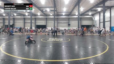 93 lbs 5th Place - Beckett Ault, Hanover vs Carter Miller, Newport
