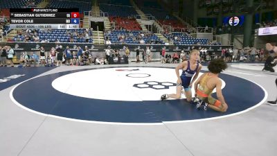 106 lbs Champ. Rd Of 64 - Sebastian Gutierrez, California vs Tevor Cole, Missouri