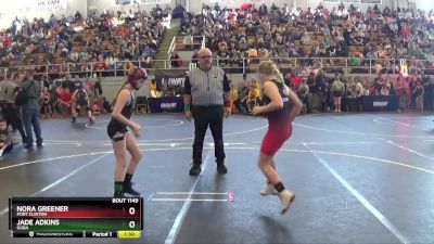 157 lbs Semifinal - Zoey Centers, New Richmond vs Ava Rodgers, Watkins Memorial