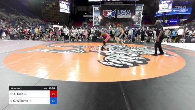 120 lbs Cons 16 #1 - Antonio Mills, GA vs Kaedyn Williams, PA