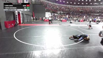 66 lbs Champ. Round 2 - Smith Wickman, Evansville Wrestling Club vs Ezra Sosa, Pardeeville Boys Club Youth Wrestling