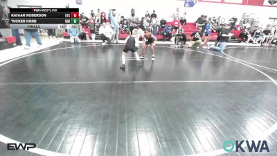 55 lbs Final - Kai'Aar Roberson, Grove Takedown Club vs Tucker Korb, Vinita Kids Wrestling