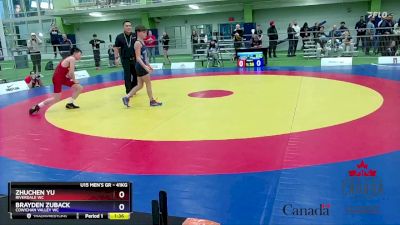 41kg Round 2 - Zhuchen Yu, Riverdale WC vs Brayden Zuback, Cowichan Valley WC