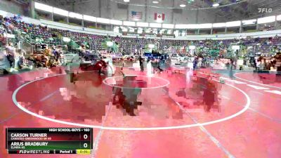 160 lbs Cons. Round 6 - Arius Bradbury, Elmira HS vs Carson Turner, Canisteo-Greenwood Sr HS