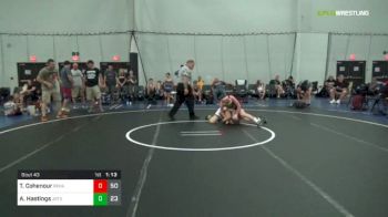 125 lbs Rr Rnd 5 - Tommy Cohenour, Red Hawk vs Adin Hastings, Jr Terps Xtreme