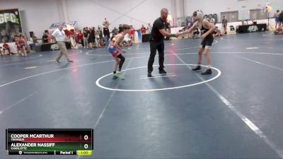 90 lbs Cons. Semi - Alexander Nassiff, Charlotte vs Cooper Mcarthur, Teknique