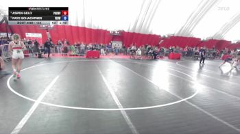 125 lbs Semifinal - Aspen Gelo, Prairie Du Chien Wrestling Club vs Faye Schachtner, Victory School Of Wrestling