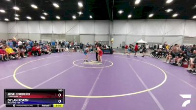 100 lbs Placement Matches (8 Team) - Jose Cordero, Tennessee vs Dylan Roath, Washington