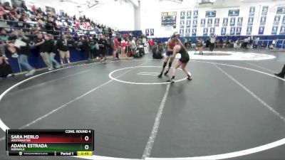 100 lbs Cons. Round 4 - Sara Merlo, Westminster vs Adana Estrada, Norwalk