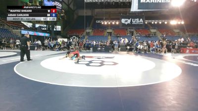 132 lbs Champ. Rd Of 128 - Martez Sheard, Wisconsin vs Aidan Carlson, Minnesota