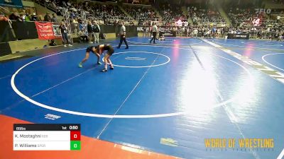 65 lbs Round Of 32 - Kieran Mostaghni, 505 WC vs Presley Williams, Sperry Wrestling Club