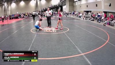 115 lbs Cons. Round 1 - Kylin Andrews, Glenpool vs Maekala Hernandez, Yukon