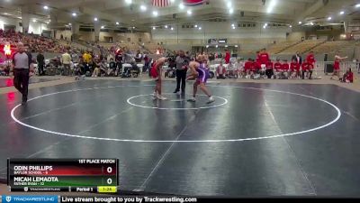 170 lbs Placement (4 Team) - Odin Phillips, Baylor School vs Micah Lemaota, Father Ryan