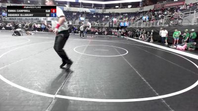 45.3-49 lbs 5th Place - Emma Campbell, Claremore Wrestling Club vs Hendrix Ellsbury, Elk County Wrestling