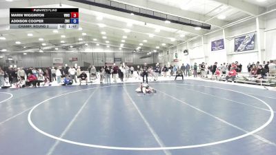 142-154.4 lbs Champ. Round 2 - Addison Cooper, Zumwalt Wrestling Club vs Marin Wigginton, Whiteland Wrestling Club
