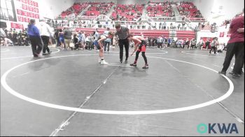 85 lbs Quarterfinal - Eli Bright, Del City Little League Wrestling vs Masen Harms, Noble Takedown Club